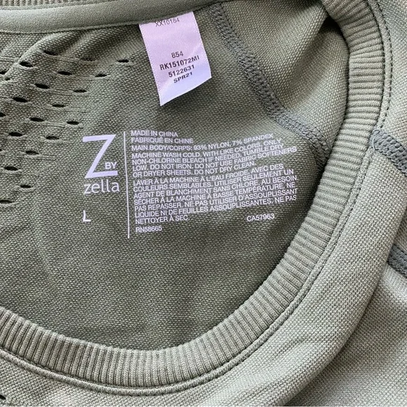 Z by Zella Short Sleeve Athletic Top size L - Picture 6 of 6